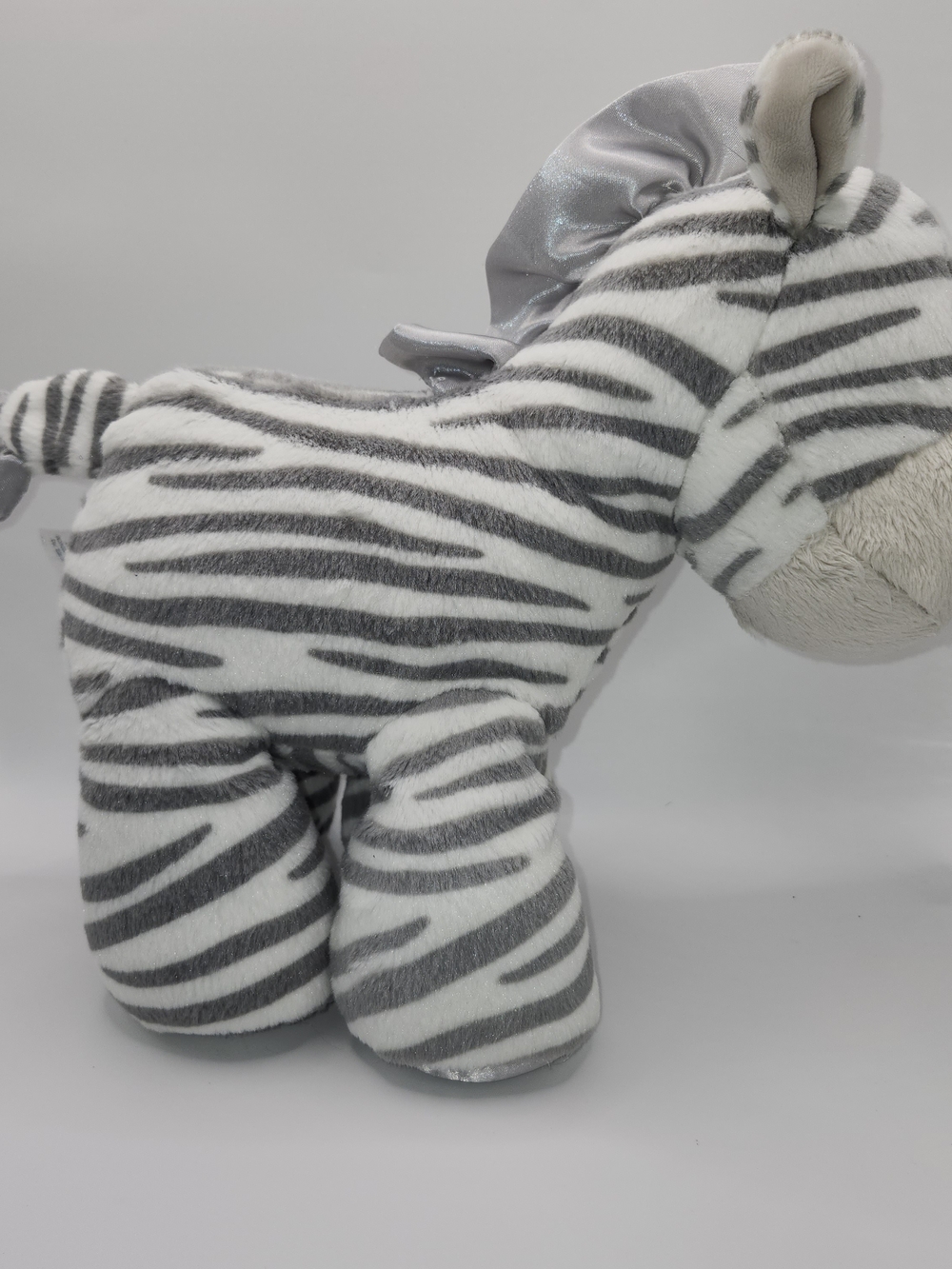 Baby Gund Zeebs Zebra Plush Gry White Striped 10" Stuffed Animal 4050771 Retired